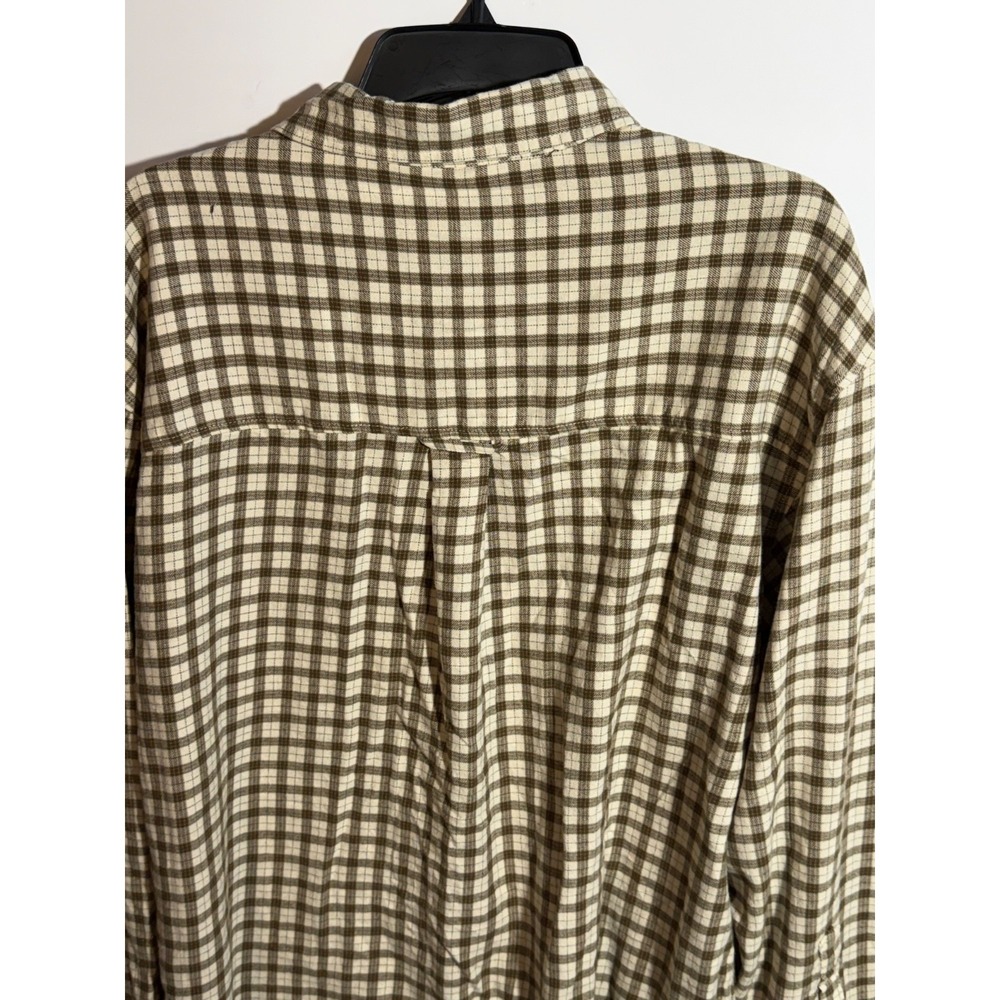 Cotton on Men's Tribeca Oversized Long Sleeve Shirt Stone Mini Check  size‎  2XL - Picture 12 of 17